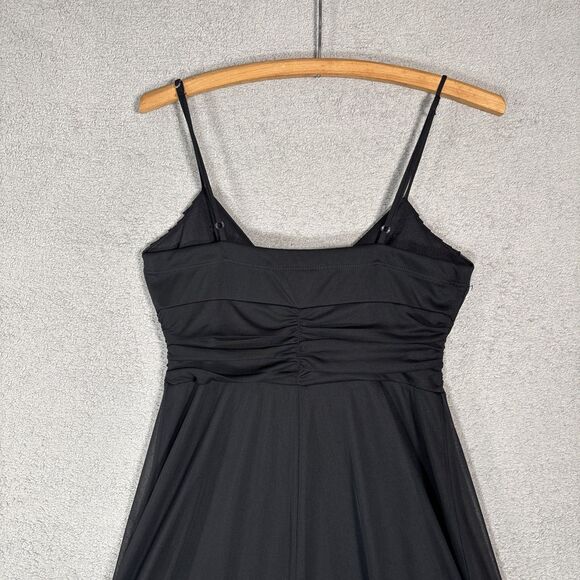Vintage Speechless Mini Black Babydoll Dress Size M Whimsigoth Y2K Goth Vamp - Picture 13 of 16
